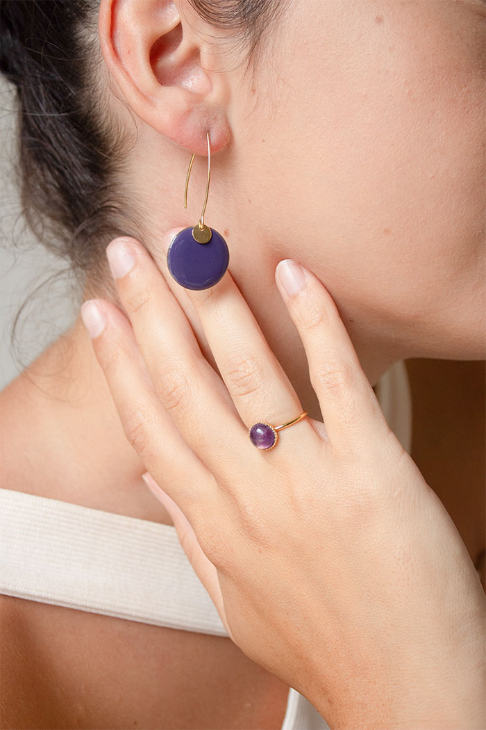 Victoria 4 Bague améthyste pierre gemme